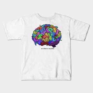 Wuurms on the Brain. Kids T-Shirt
